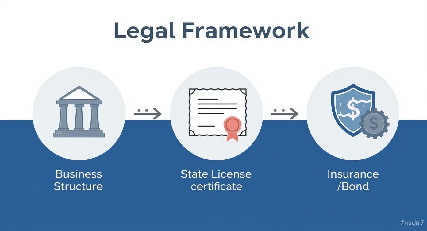 Infographic about how i start a title company