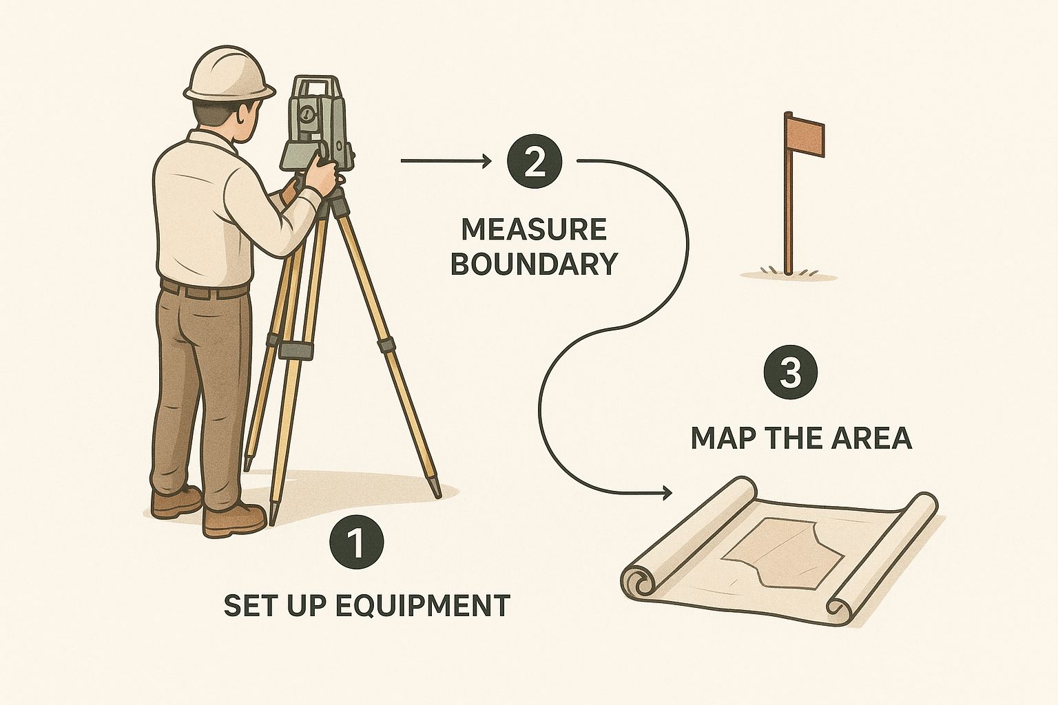 Infographic about what is a boundary survey