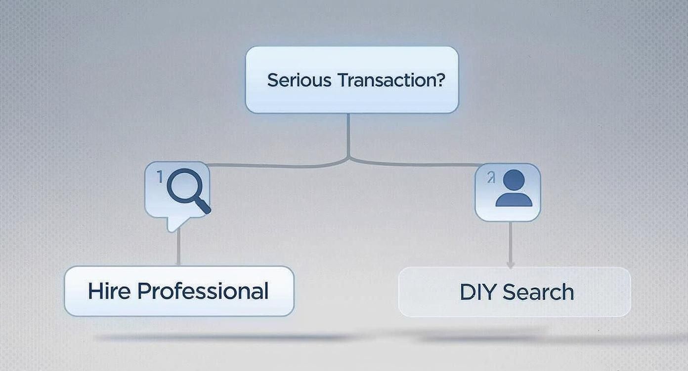 Infographic about find liens on a property