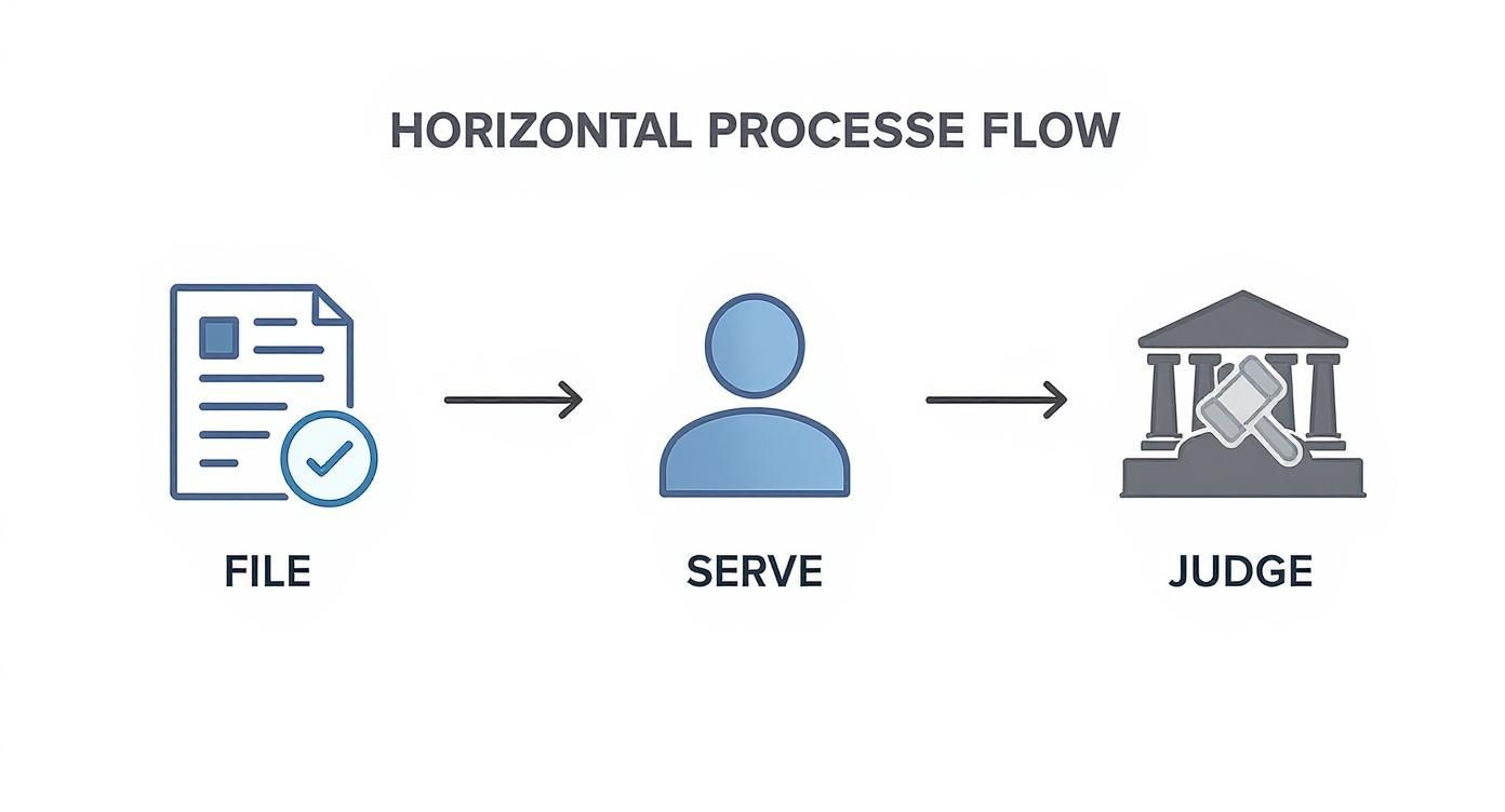 Infographic about foreclosing on a lien