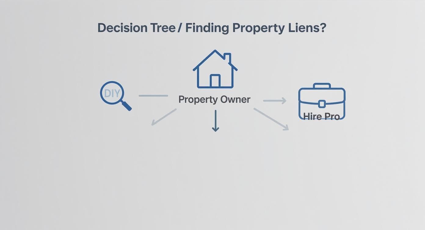 Infographic about how to remove liens from property