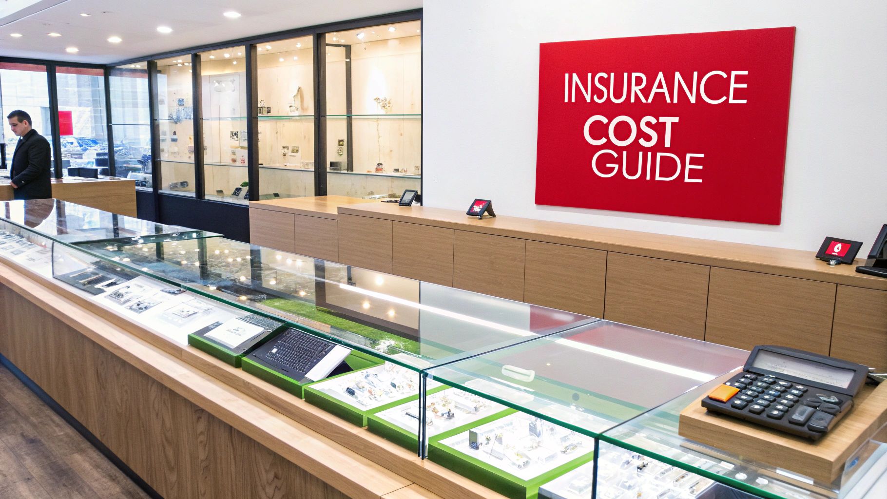 A close-up of a diamond ring being inspected with a jeweler's loupe.
