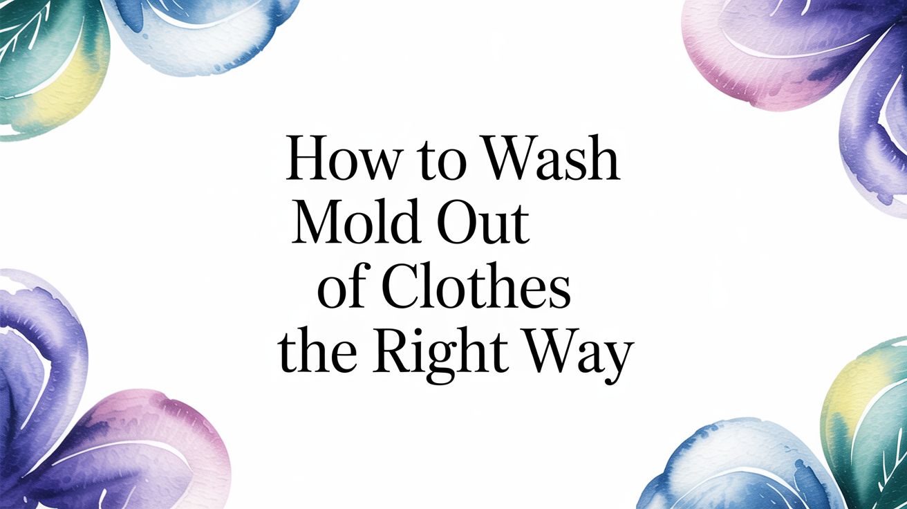 How to Wash Mold Out of Clothes The Right Way