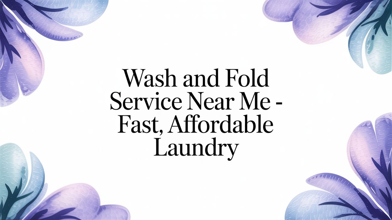 Wash and Fold Laundry Service in Phoenix, AZ – Fast & Reliable