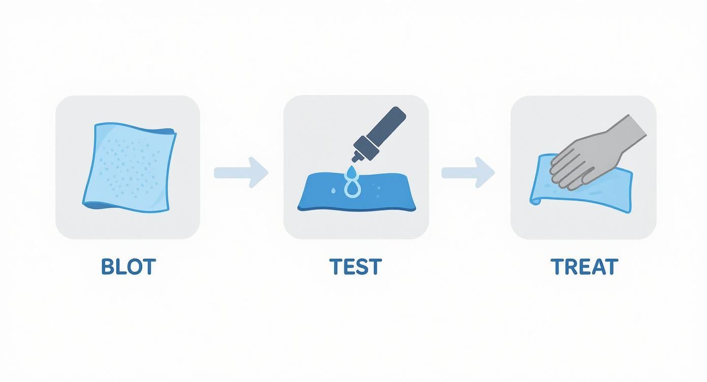 Infographic about how to remove stains from clothes