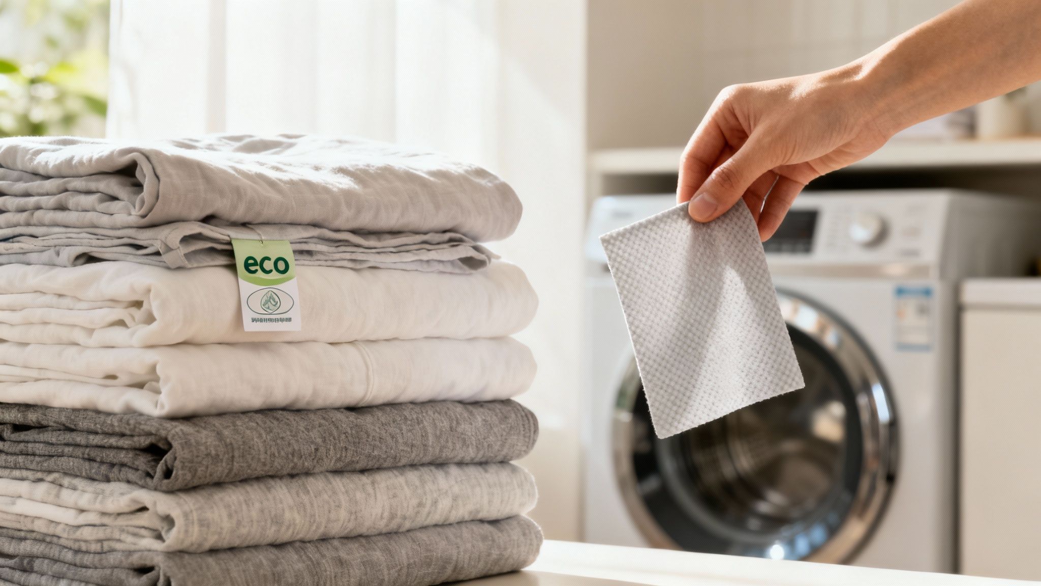 A close-up of high-tech, moisture-wicking fabric with a subtle texture.