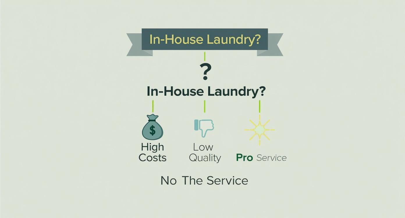Infographic about uniform cleaners service