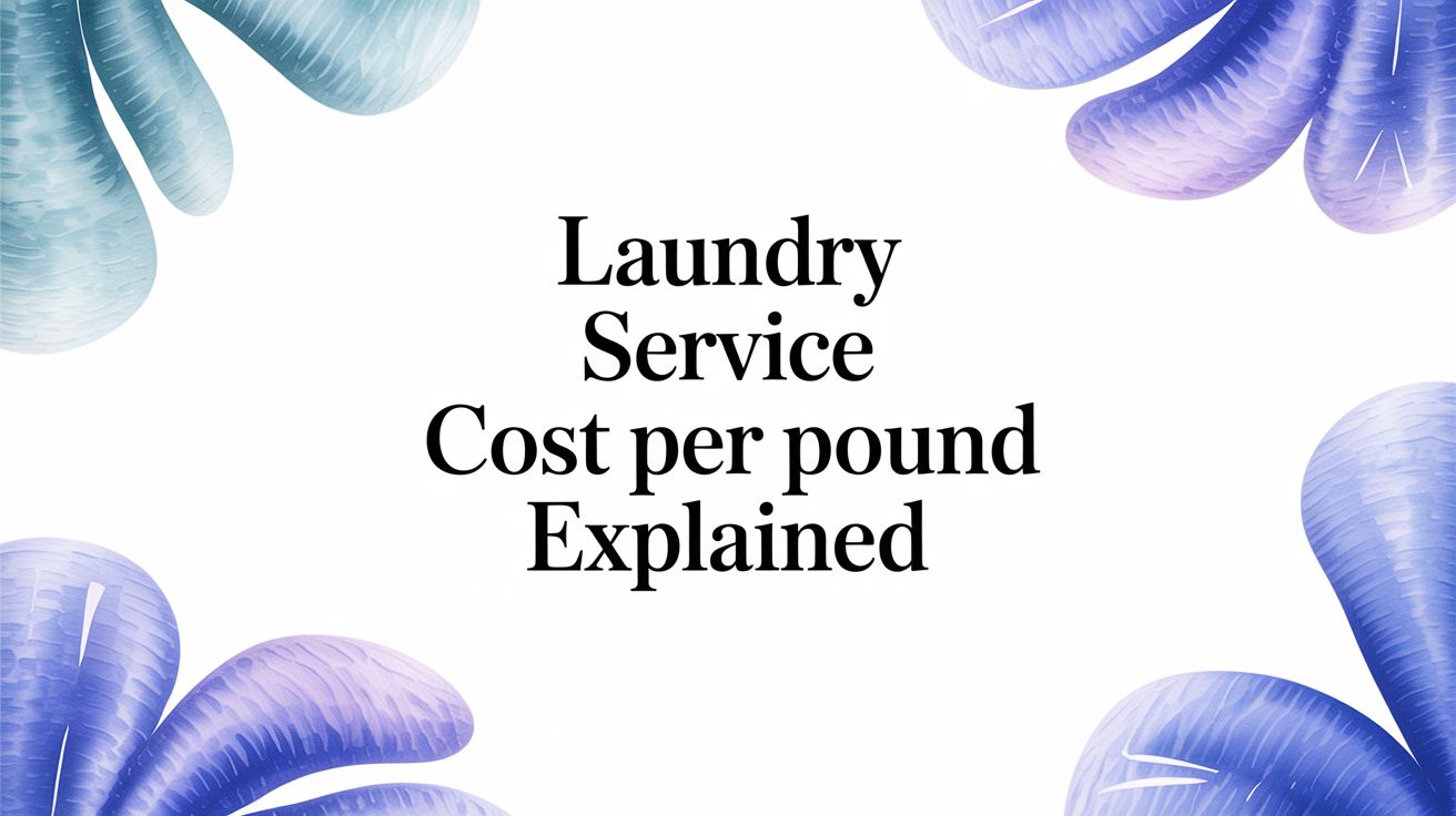 Laundry Service Cost Per Pound Explained