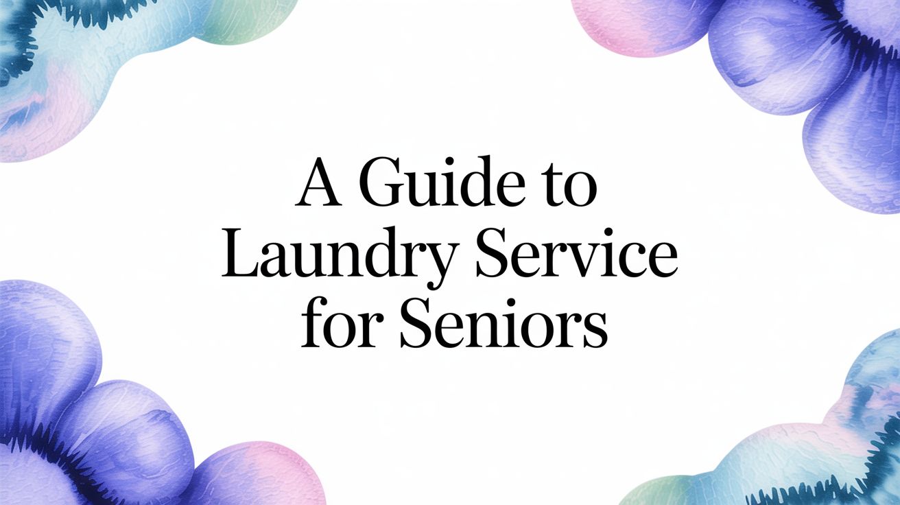 A Guide to Laundry Service for Seniors