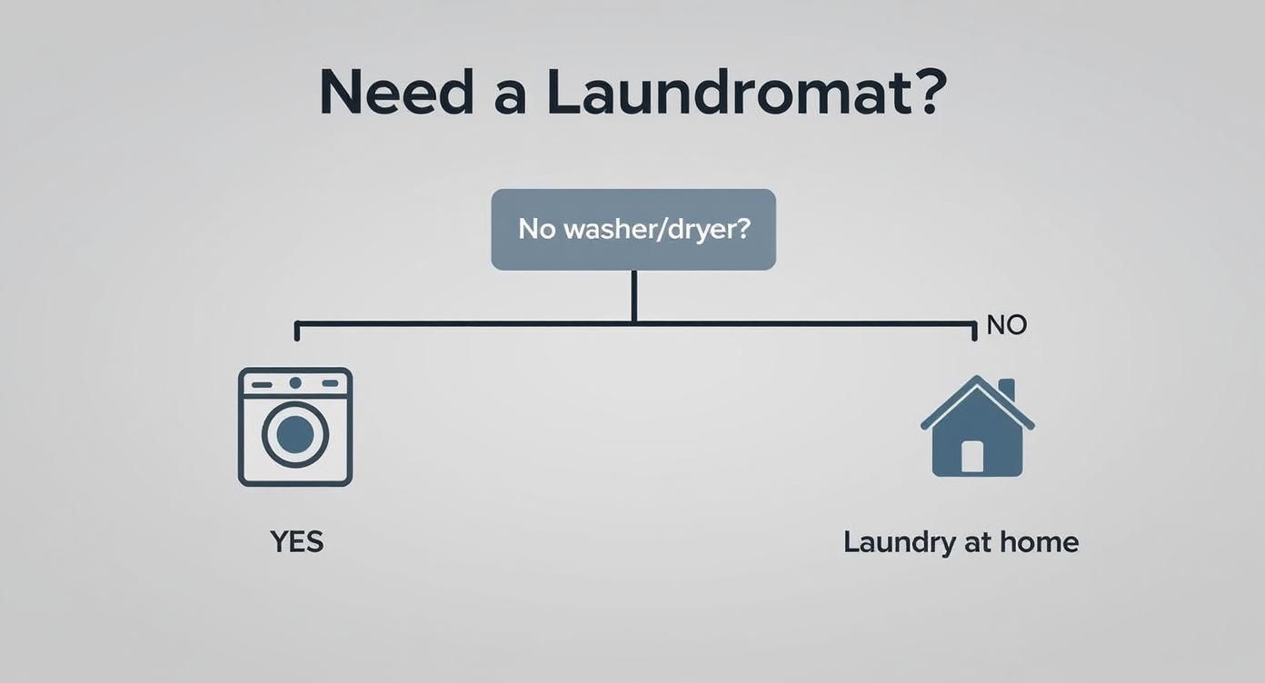 Infographic about what is a laundromat