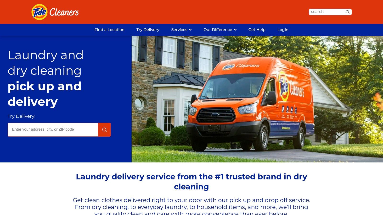 Tide Cleaners (Pickup &amp; Delivery)