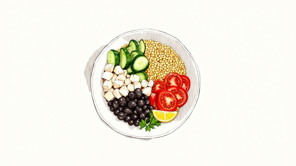 Mediterranean Grain Bowl Salad