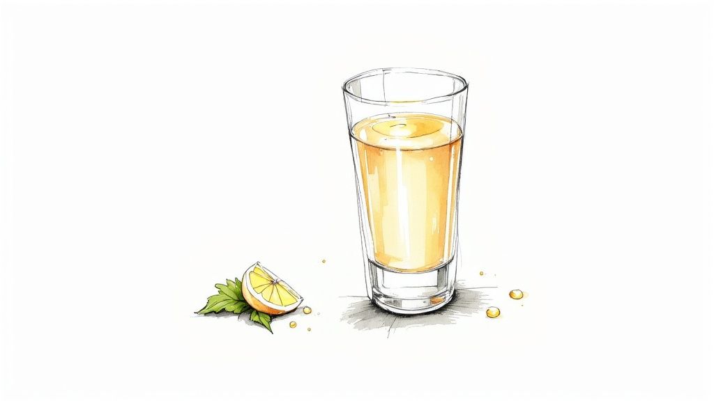 White Grape Juice with Vinegar or Lemon Juice
