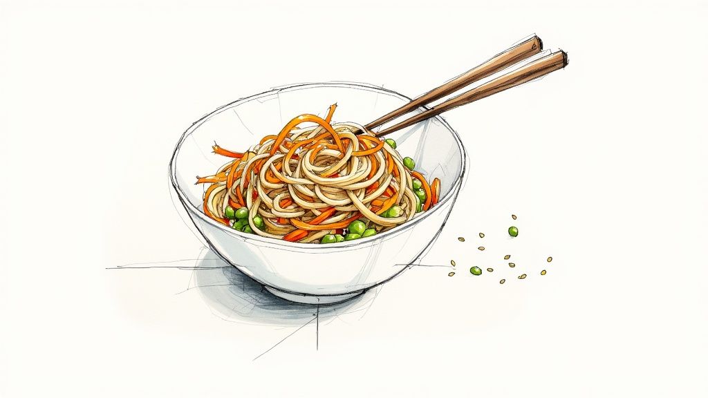 Asian Sesame Noodle Salad