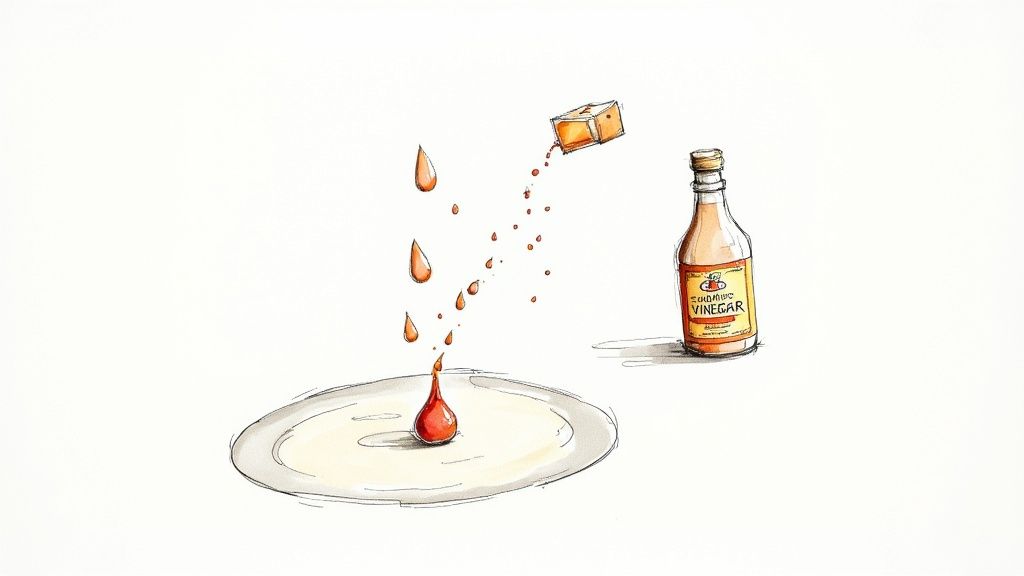 Infographic showing key data about Apple Cider Vinegar with Water and Sugar