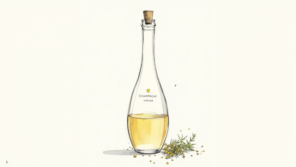 Champagne Vinegar with Dried Tarragon