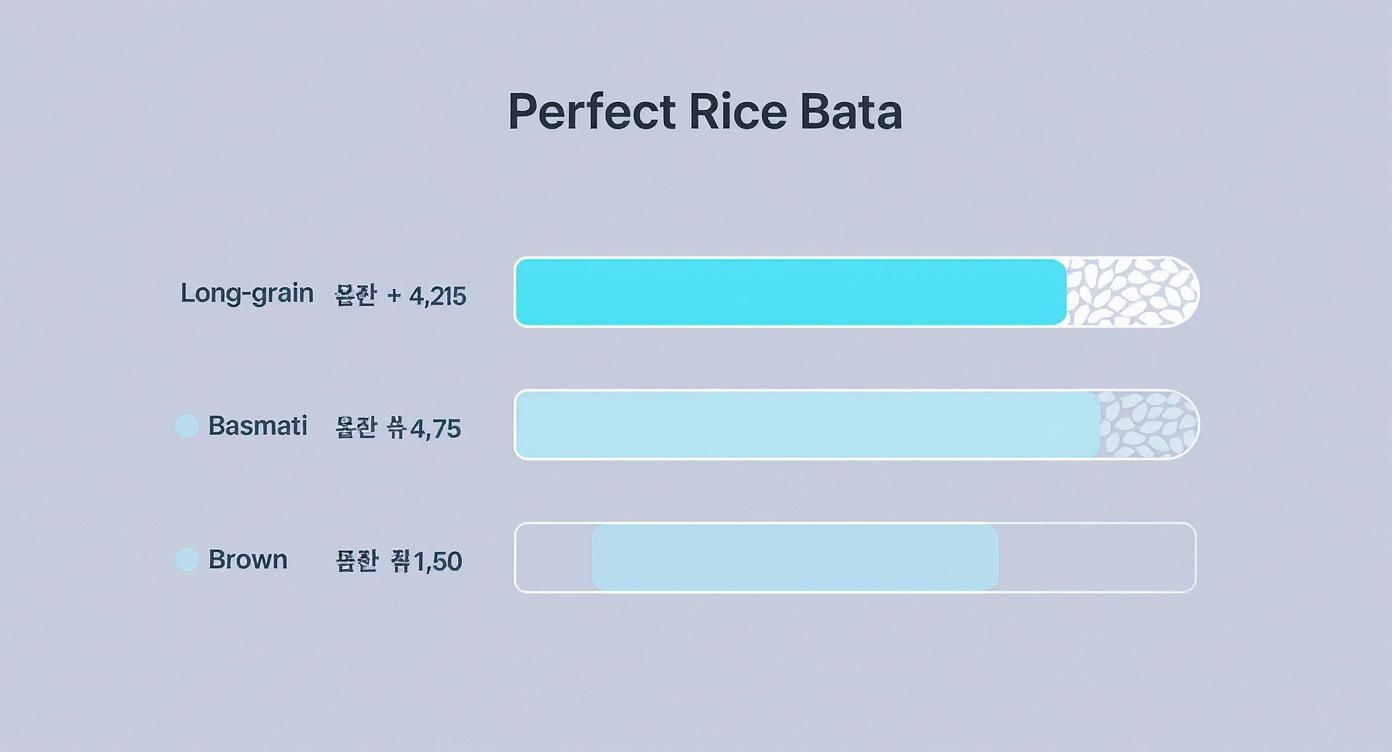 Infographic about how to cook rice perfectly