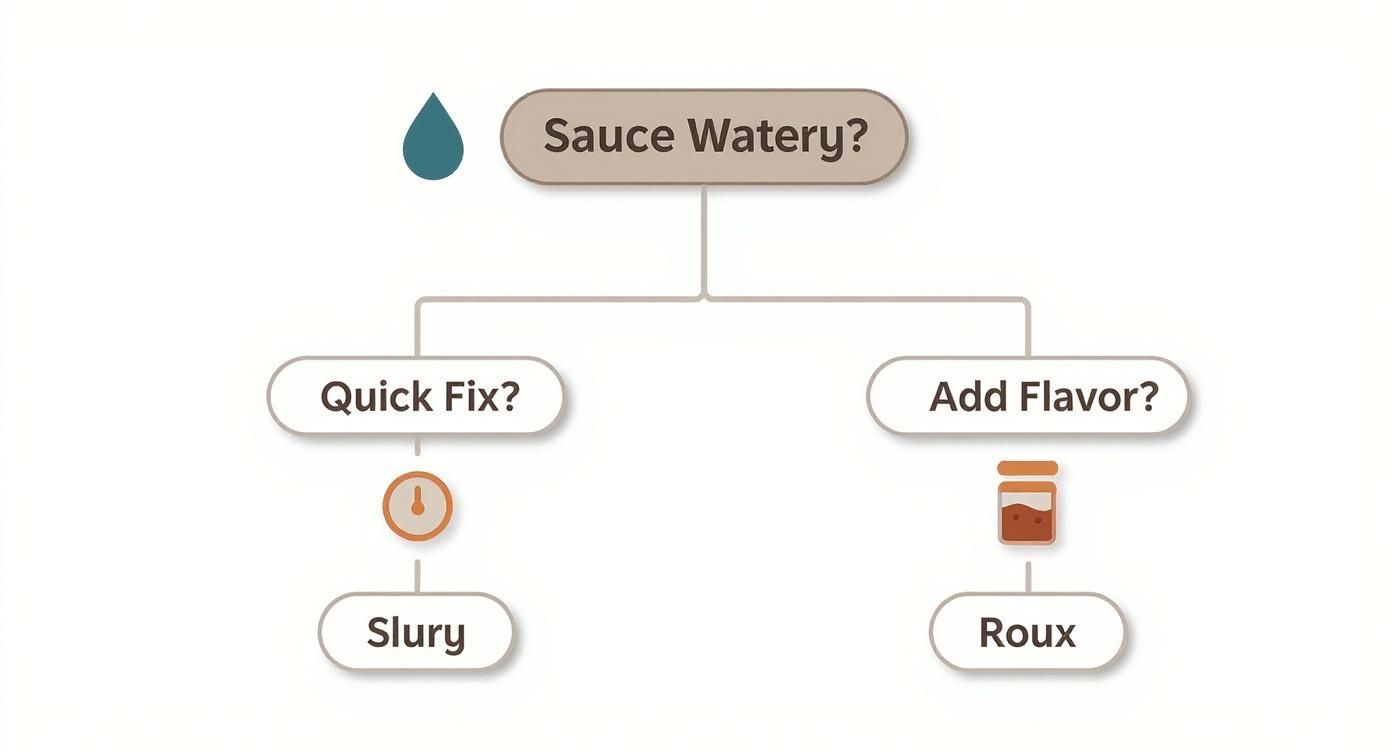 Infographic about how to thicken sauce in a crock pot