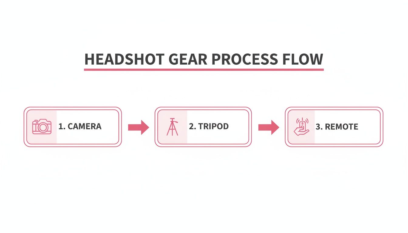 how to take your own headshots headshot gear