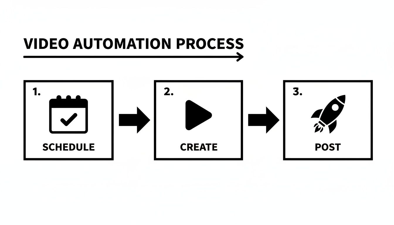how to automate social media posts video automation