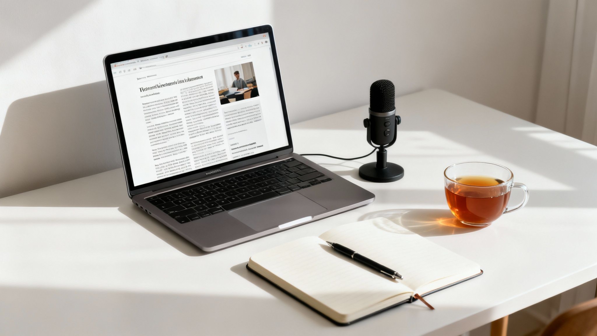 build a personal brand desk setup