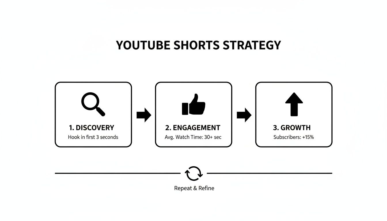 create youtube shorts shorts strategy