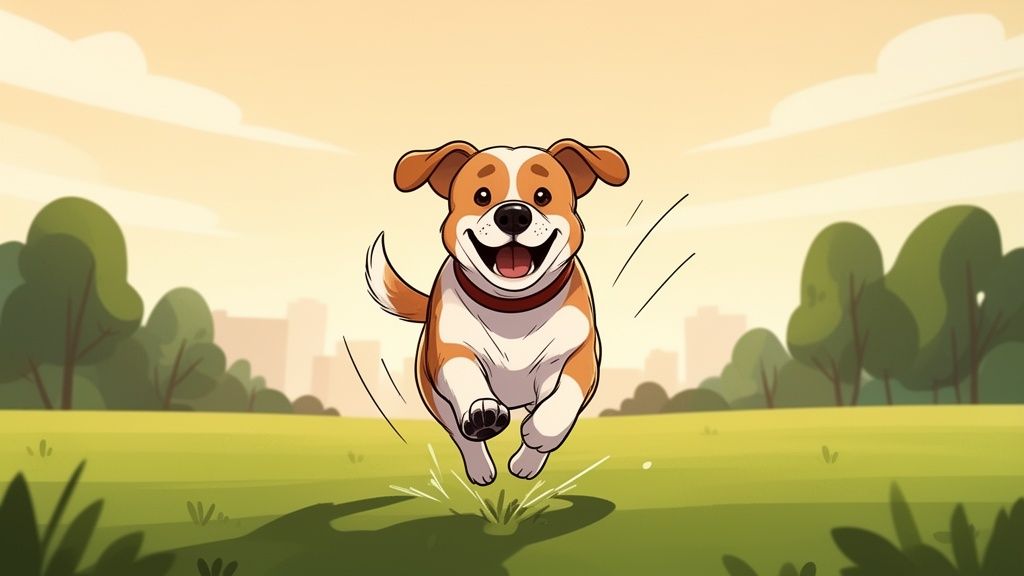 outdoor photo ideas running dog