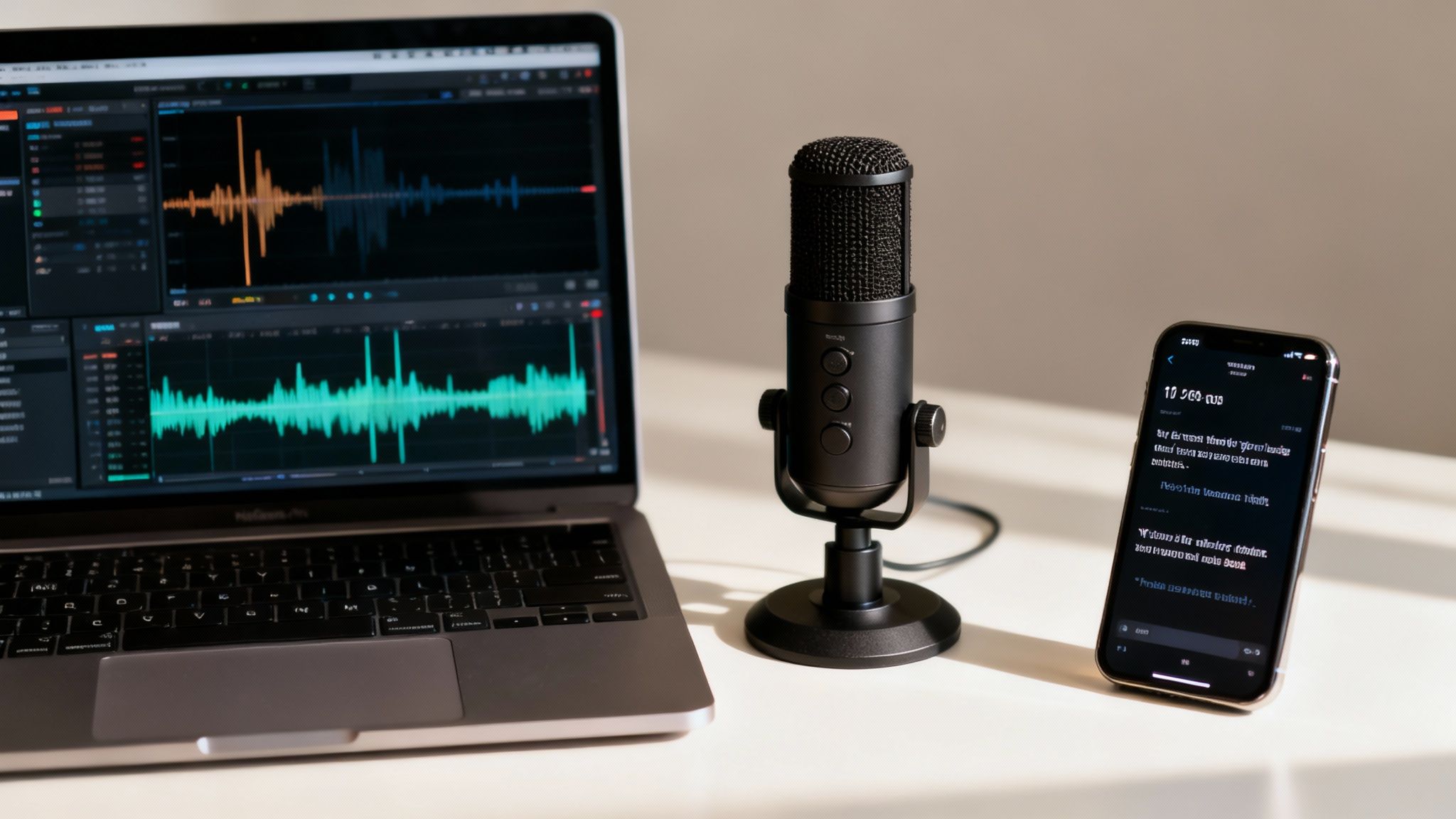 training videos production podcasting setup