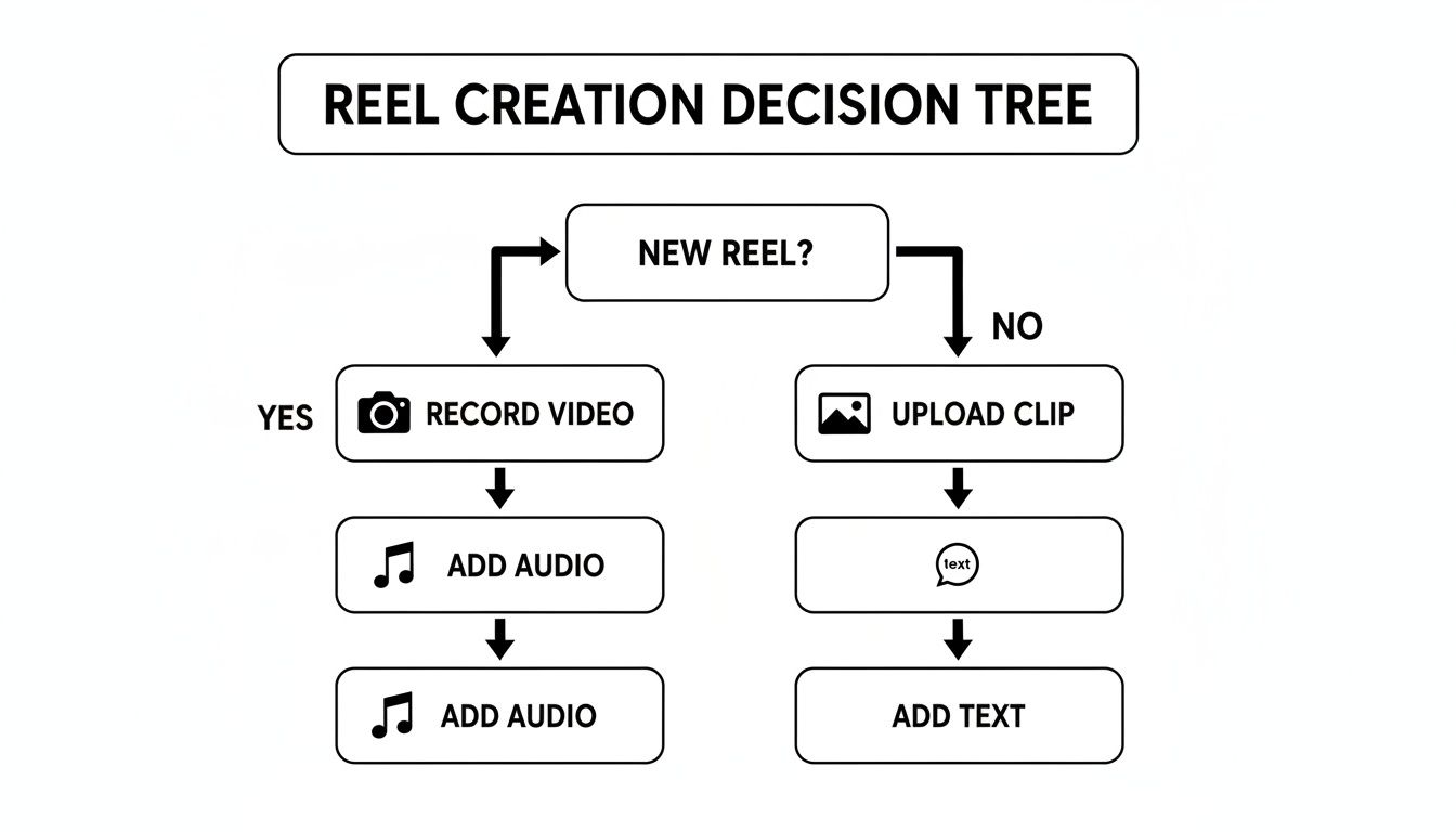 how to share reels on instagram reel creation