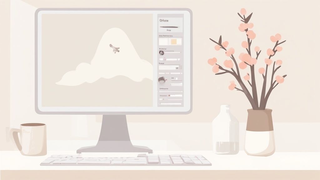 reduce noise in photos minimalist workspace