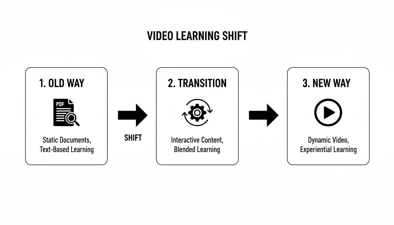video production for training video evolution