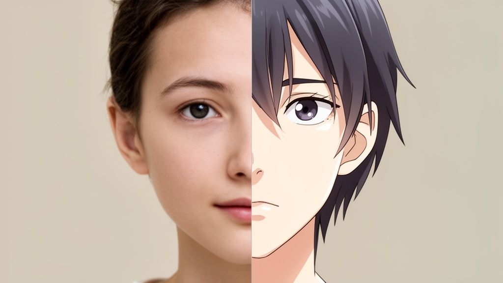 make photo anime anime face