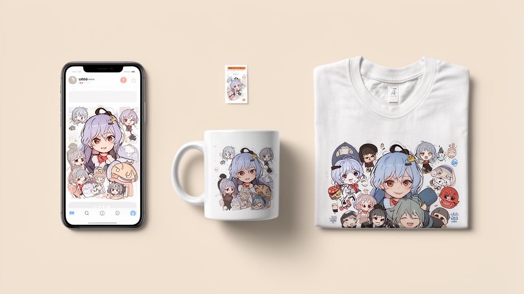 make photo anime anime merchandise