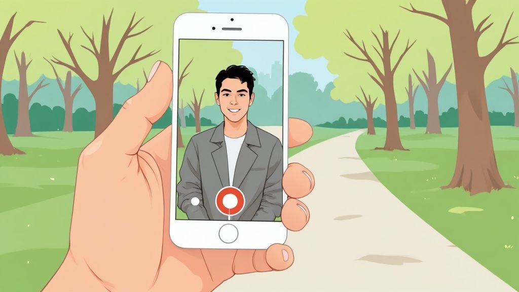 how to blur background smartphone video