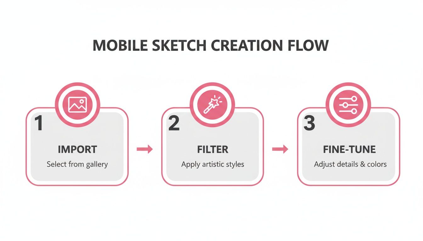 turn my photo into a sketch sketch flow