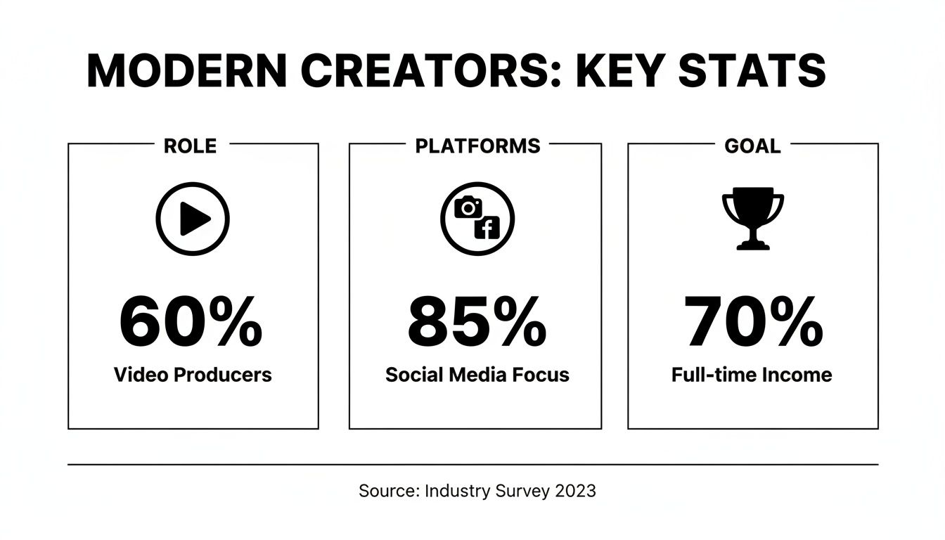 what is a content creator creator stats