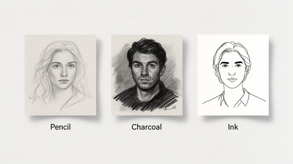 turn my photo into a sketch sketch styles