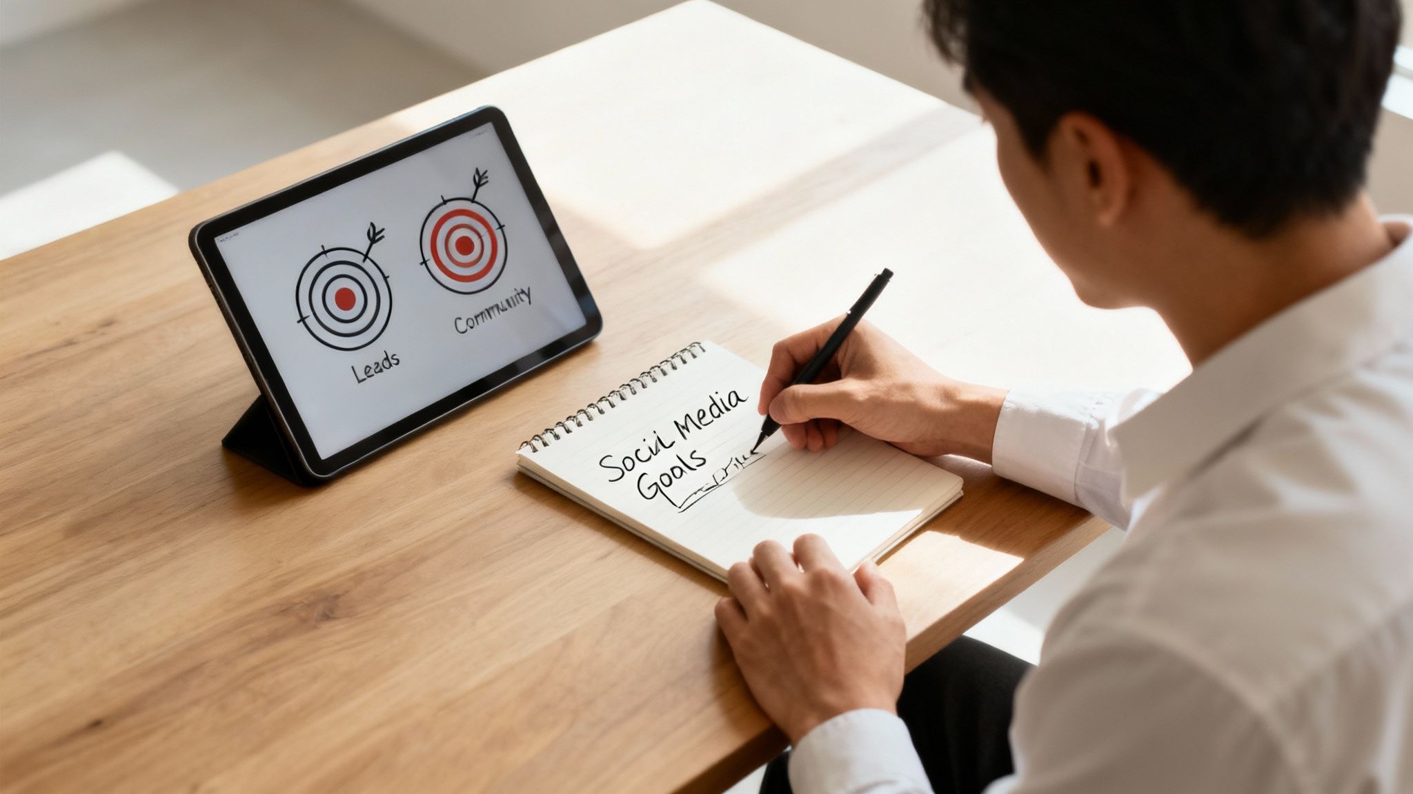 small business social media strategy social media goals