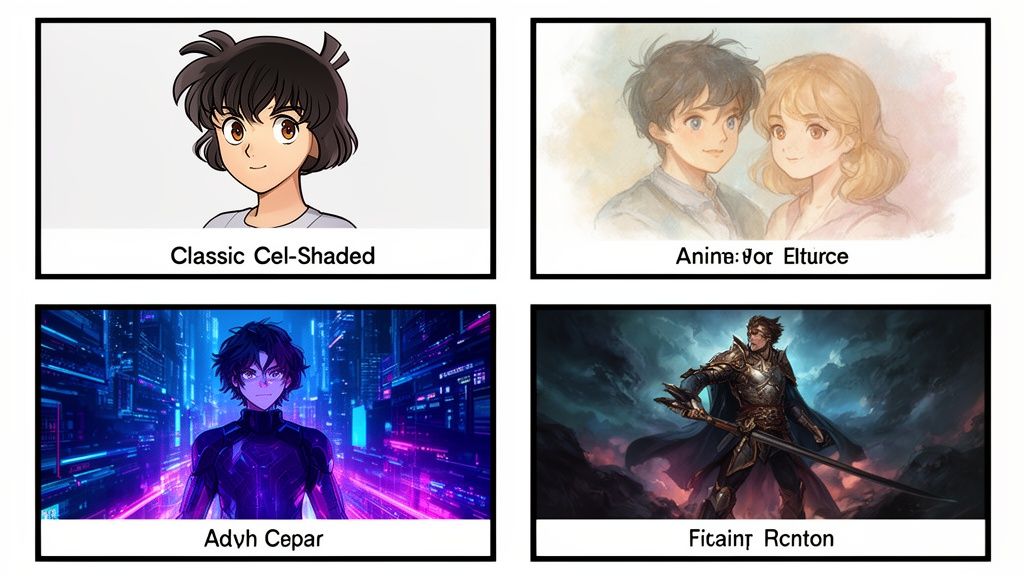ai anime character generator art styles