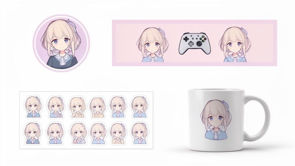 ai anime character generator anime merchandise