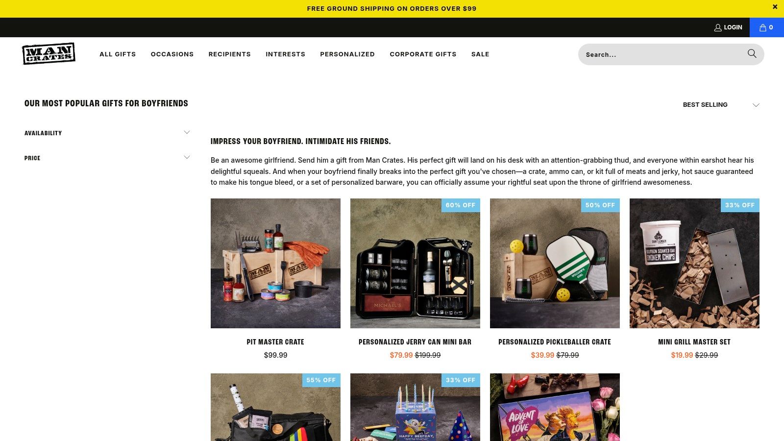 creative gift ideas for boyfriend gift crates