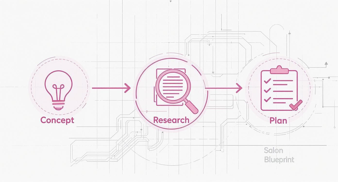 Infographic about how to operate a salon business