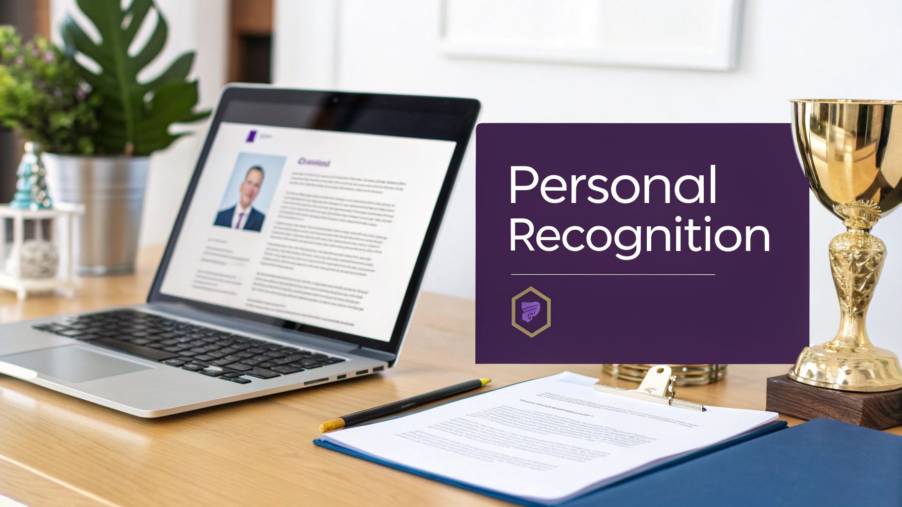The 'Personalized Professional Recognition' Template