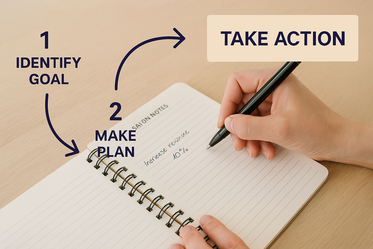 Infographic about mission statement for salons