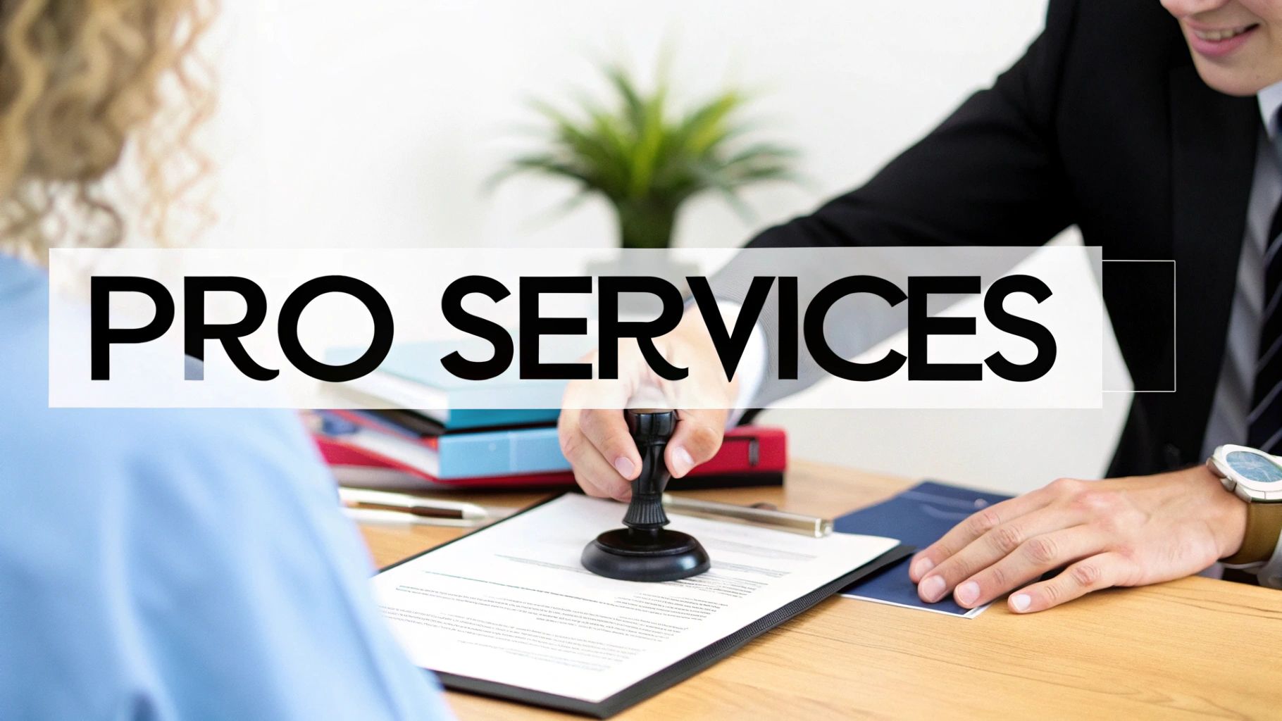 Team of professionals collaborating in a modern office setting.