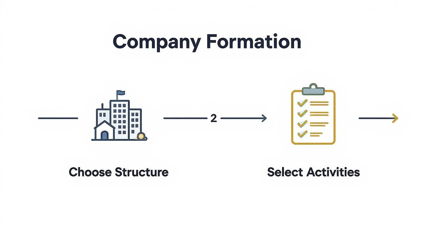 Infographic about mainland company formation dubai