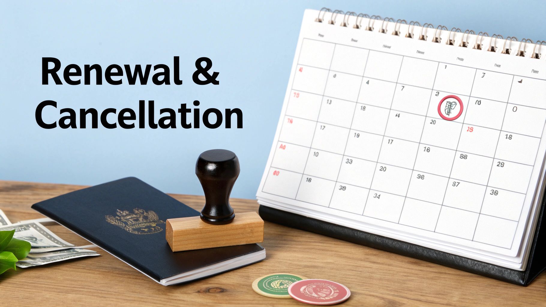 A business professional reviewing documents at a desk, representing the process of handling UAE labour card renewal and cancellation.