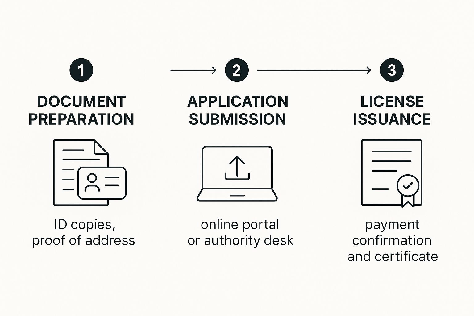 Infographic about business license in uae