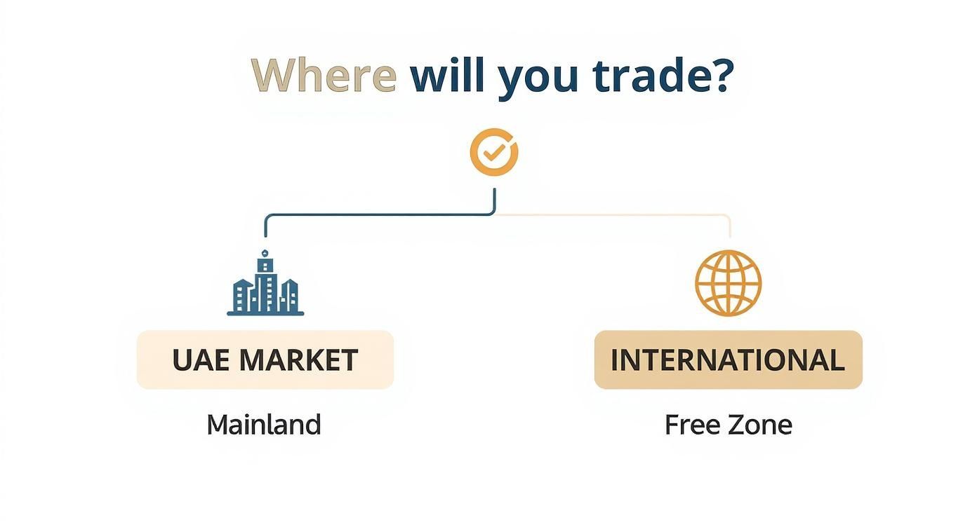 Infographic about business setup in dubai