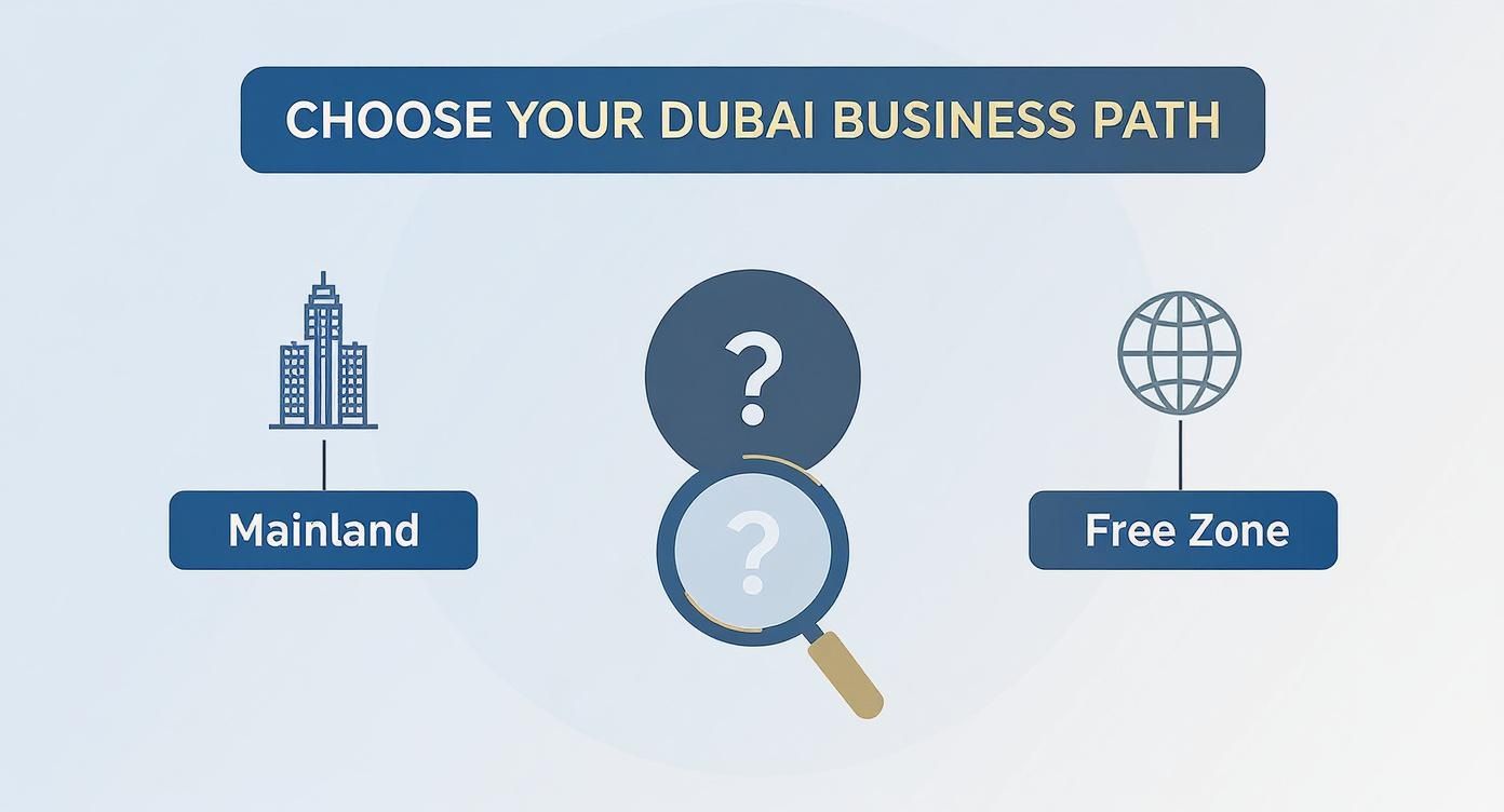 Infographic about low-cost business setup in dubai